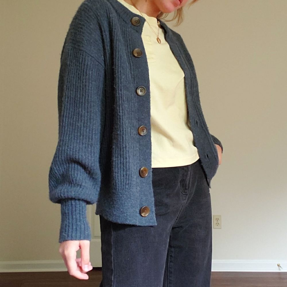 The Cropped Alpaca Cardigan